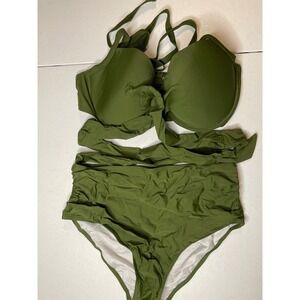 Tempt Me High Waisted Underwire Bikini Set, XL